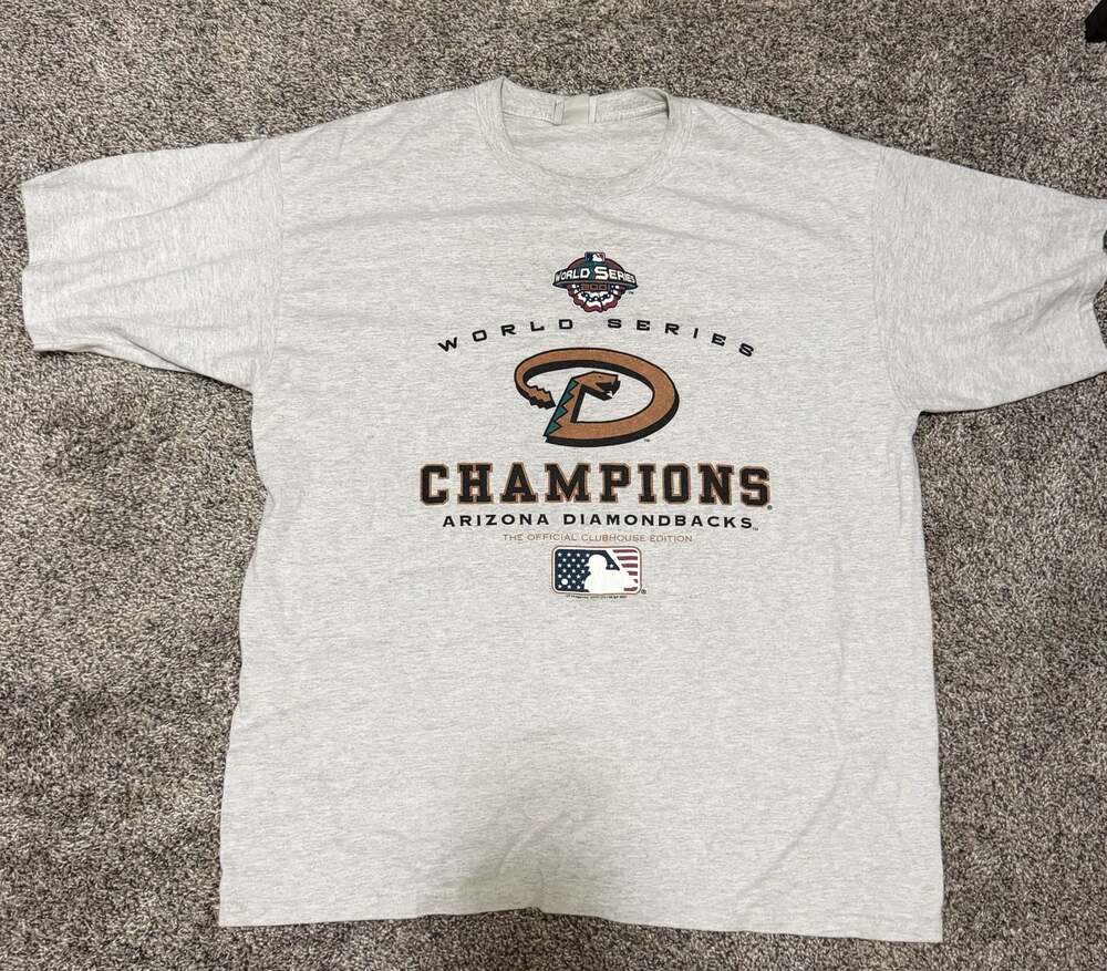 Vintage 2001 Arizona Diamondbacks World Series Champions Official Clubhouse Edit